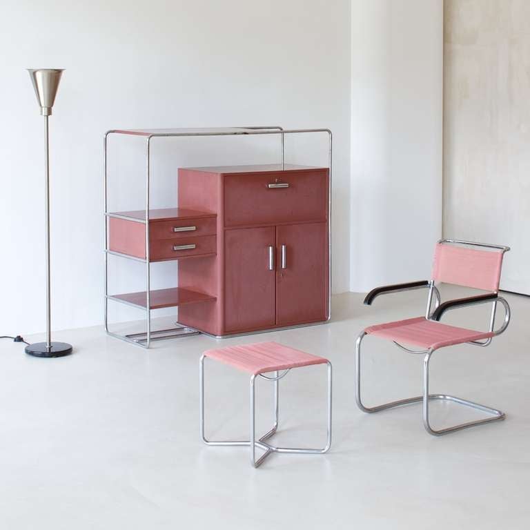 Rare Bauhaus cabinet B290 by Bruno Weil was produced by Thonet Mundus.
