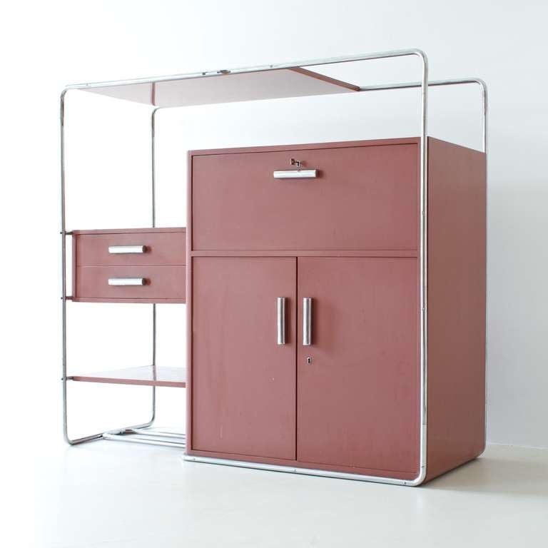 Mid-20th Century Rare Bauhaus cabinet by Bruno Weil for Thonet For Sale