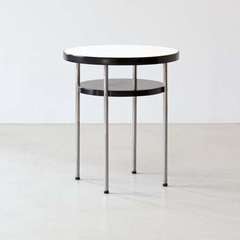 Round tubular steel table