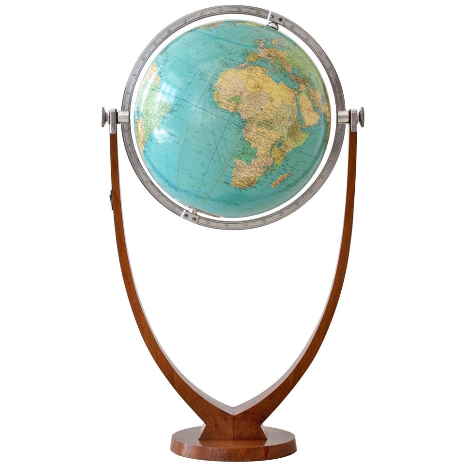 1950s Art Deco globe