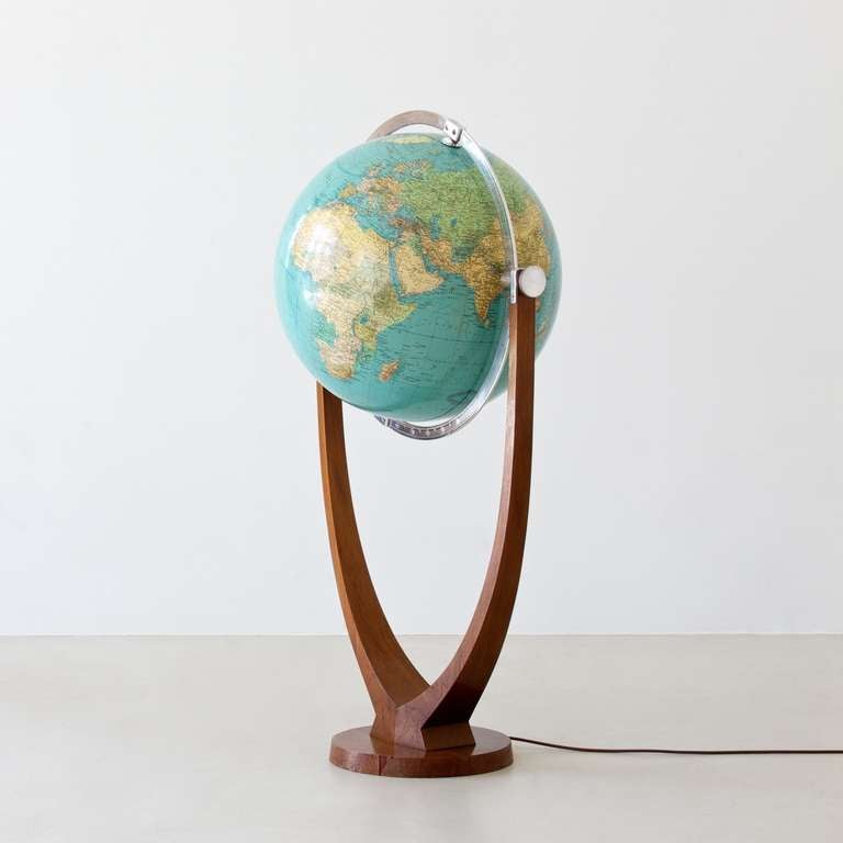 German 1950s Art Deco globe