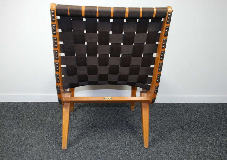 Mid-20th Century Jens Risom '654w' Lounge Chair, Vostra