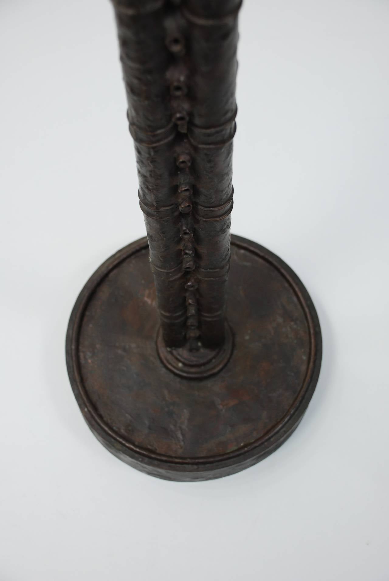 German Solid Bronze 'Floor Lamp, ' in the Style of Alberto Giacometti For Sale