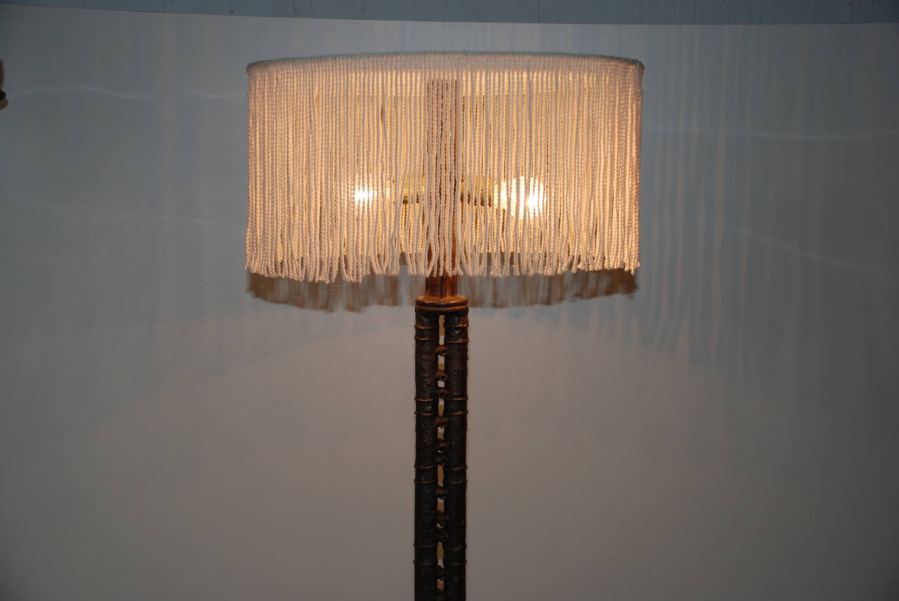 Solid Bronze 'Floor Lamp, ' in the Style of Alberto Giacometti For Sale 3