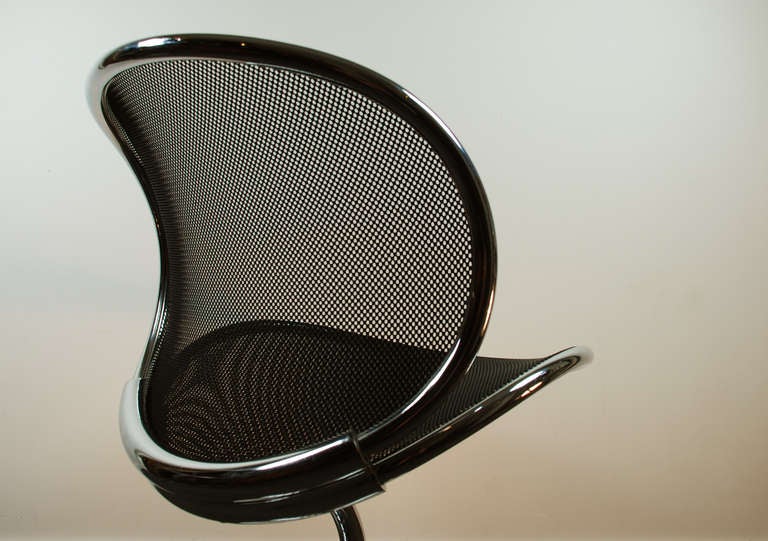 20th Century Herbert Ohl 'O-Line', Swivel Chair, Wilkhahn For Sale