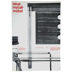Alfred Hablützel 'neue metall-möbel', Vintage Poster 1958