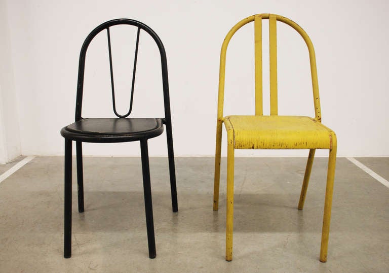 Wood Robert Mallet-Stevens, Marcel Gascoin, 'Table with 2 chairs'