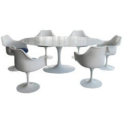 Eero Saarinen, Tulip Dining Table
174TO
Marble Top with Six Armchairs
150AS
Eero Saarinen, Tulip Dining Table
174TO
Marble Top with Six Armchairs
150AS