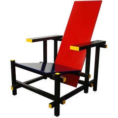 "Red and Blue", Gerrit Rietveld, Cassina No. 290