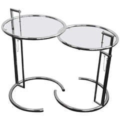 Pair of side tables "E-1027" Eileen Gray, 1927