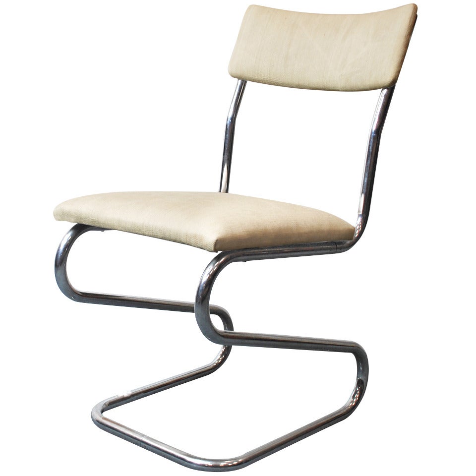 Jindrich Halabala, Tubular Steel Chair, 1930-1931 For Sale