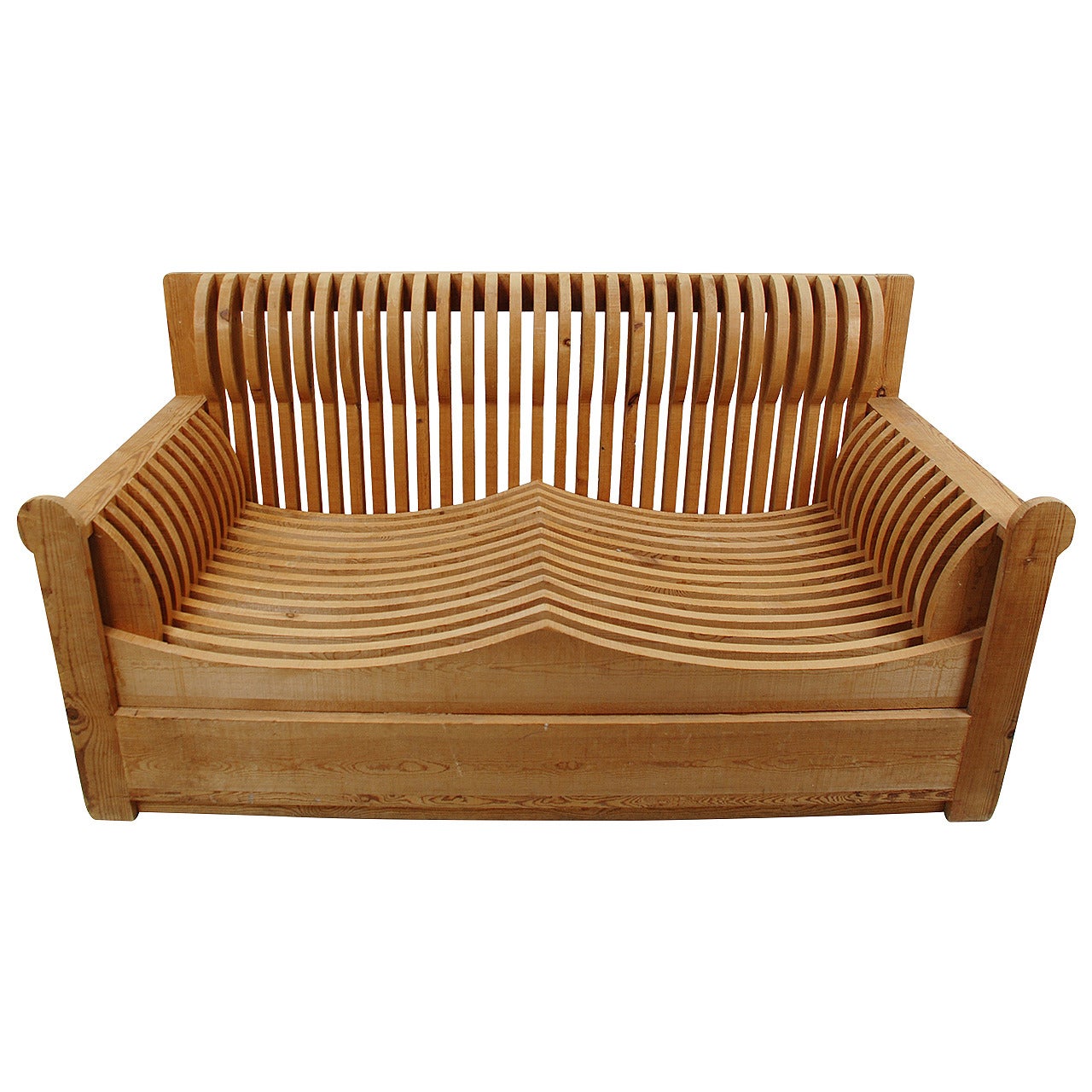 Mario Ceroli 'Mobili della Valle, ' Sofa, 1962