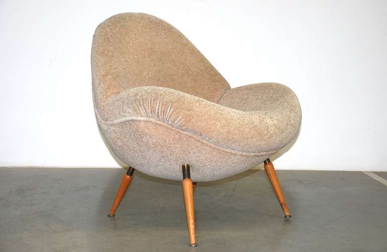 Fritz Neth 'Schalensessel', Easy Chair, circa 1955