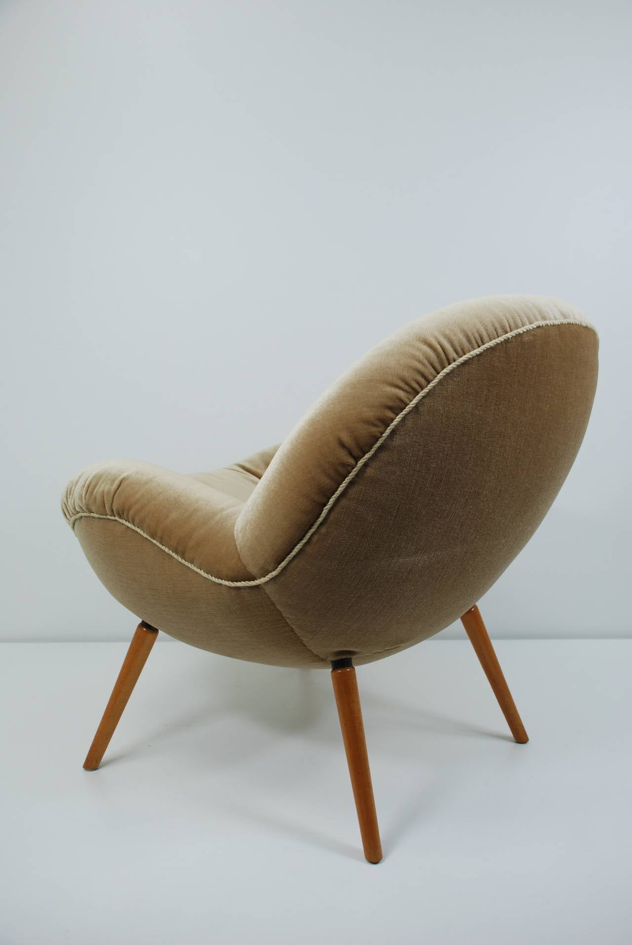 Fritz Neth 'Schalensessel', Easy Chair, 1950s In Good Condition In Cologne, DE