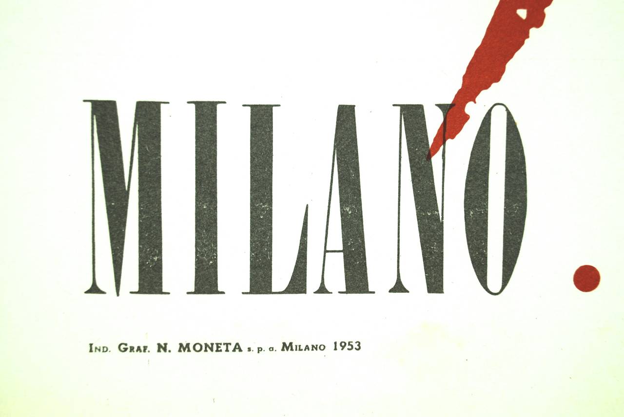 Giant Pablo Picasso print of a Fauns head. This very rare large size print of
Picasso was edited in 1953 for his mayor retrospective in Milano by Attilo 
Rossi.
 
'Mostra di Milano' in 1953 was the first mayor retrospective in Italia after