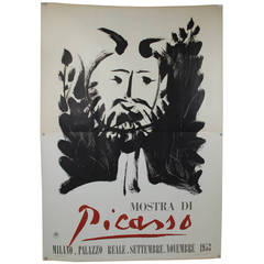 Vintage Pablo Picasso   Mostra di Milano 1953   Faun