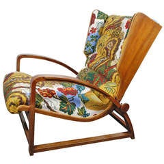 Armchair, Italy 1940
s, new Josef Frank fabric