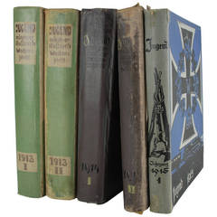 Fünfbändiges Jugend-Buch, Band 1912-1915, illustriertes Kunst- und Live-Zeitschrift