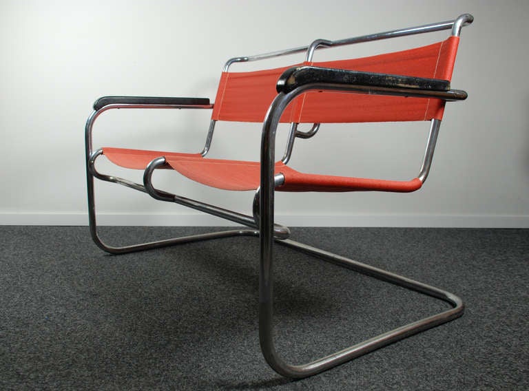 German Metal Tubular Bench, Anonymous, 30's