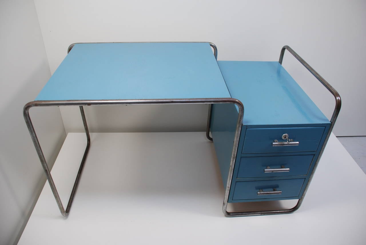 Early 20th Century Marcel Breuer 'B 65, ' Desk by Thonet, 1929