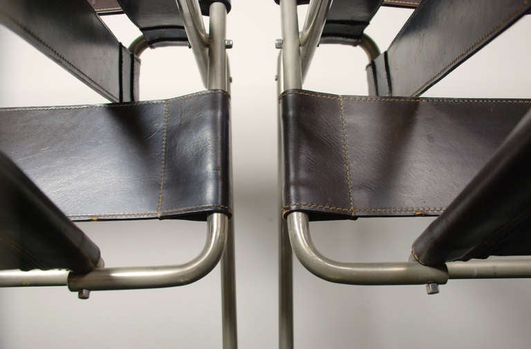 Marcel Breuer, Pair of 'Wassily' B3 Club Chairs, Standard Möbel Lengyel & Co. 1