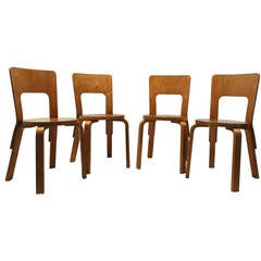 Alvar Aalto, Four Chairs "Model 66, " 1933-1935