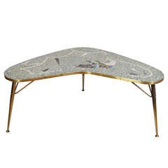 Mid Century Boomerang Mosaic Table