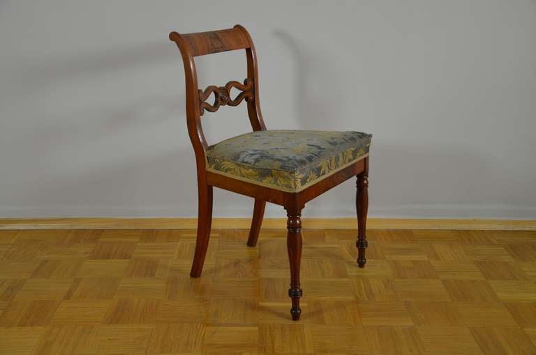 German Fine Set of 6 Berlin Chairs of Royal Descent, Attr. to Karl Friedrich Schinkel