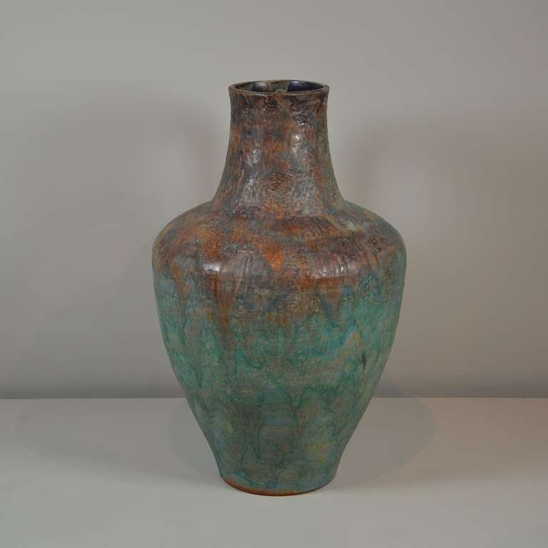 German Huge Floor Vase by Fridegart Glatzle