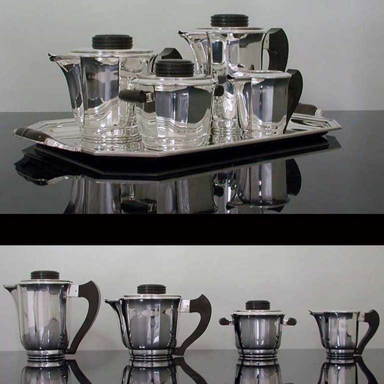 French Art Deco Tea and Coffee Service by Francois Frionnet
