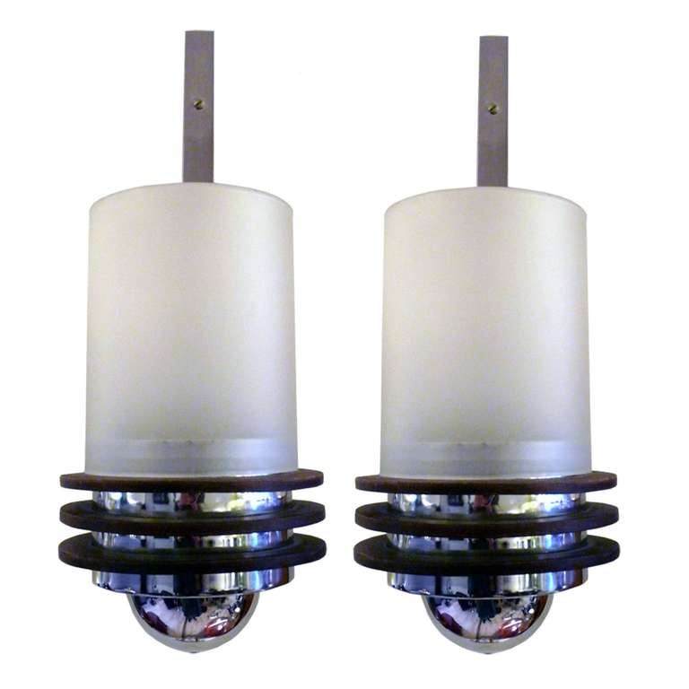 Art Deco Pair of Sconces