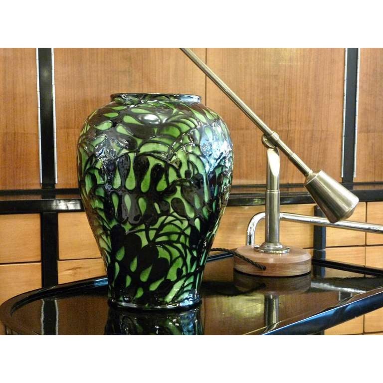 20th Century Prof. Max Laeuger Large Ceramic Vase, Karlsruhe