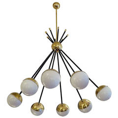 Italian Ceiling Lamp in the Style of Stilnovo