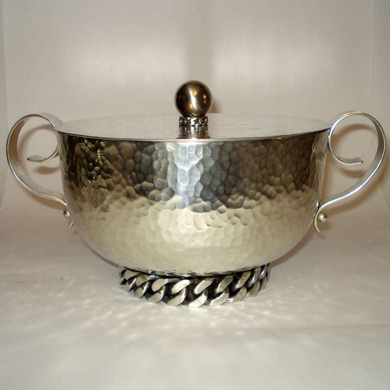 Jean Despres Covered Bowl