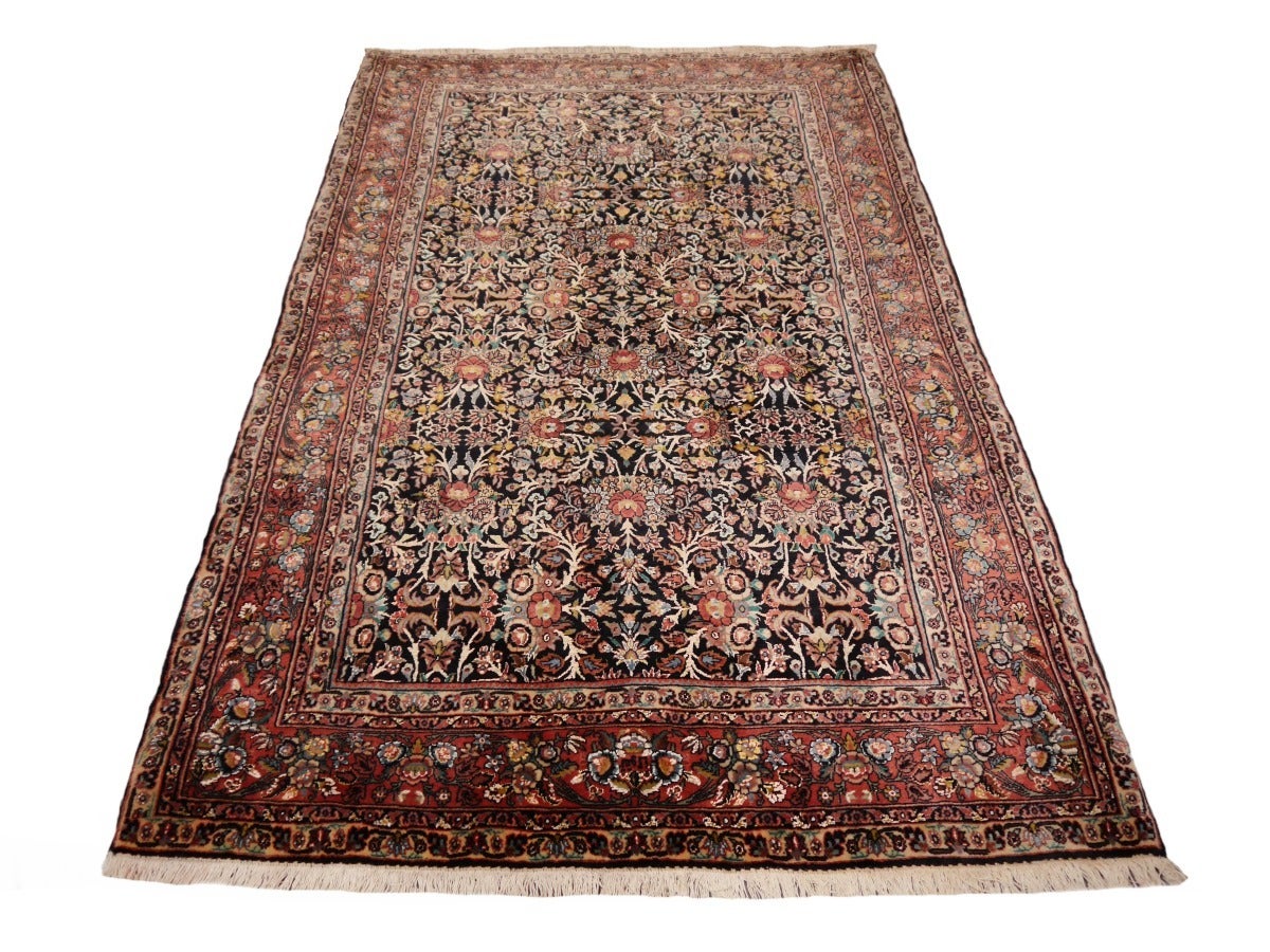 Fine Kurkwool and Silk Bidjar Carpet, Signed