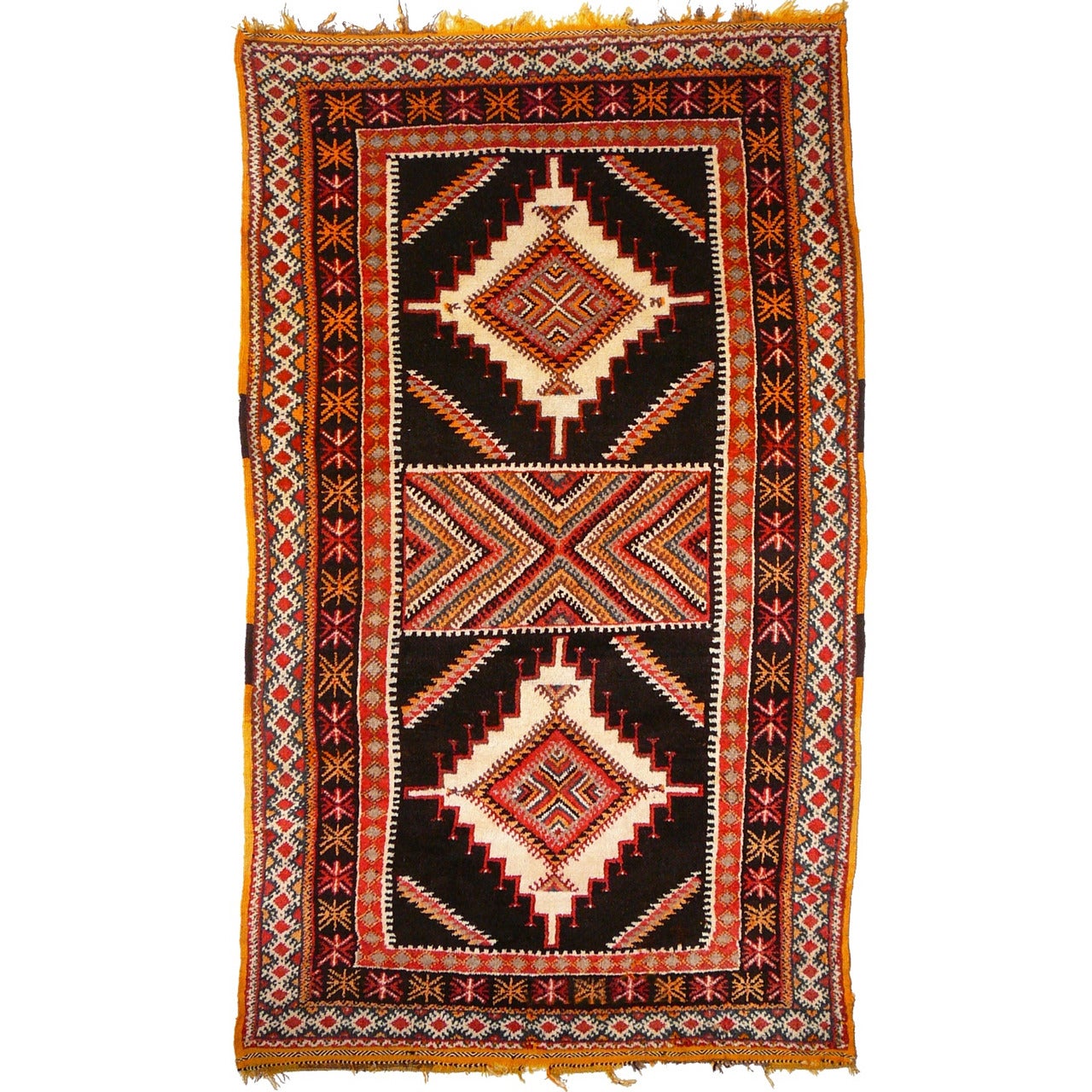 A Vintage Moroccan Berber Rug