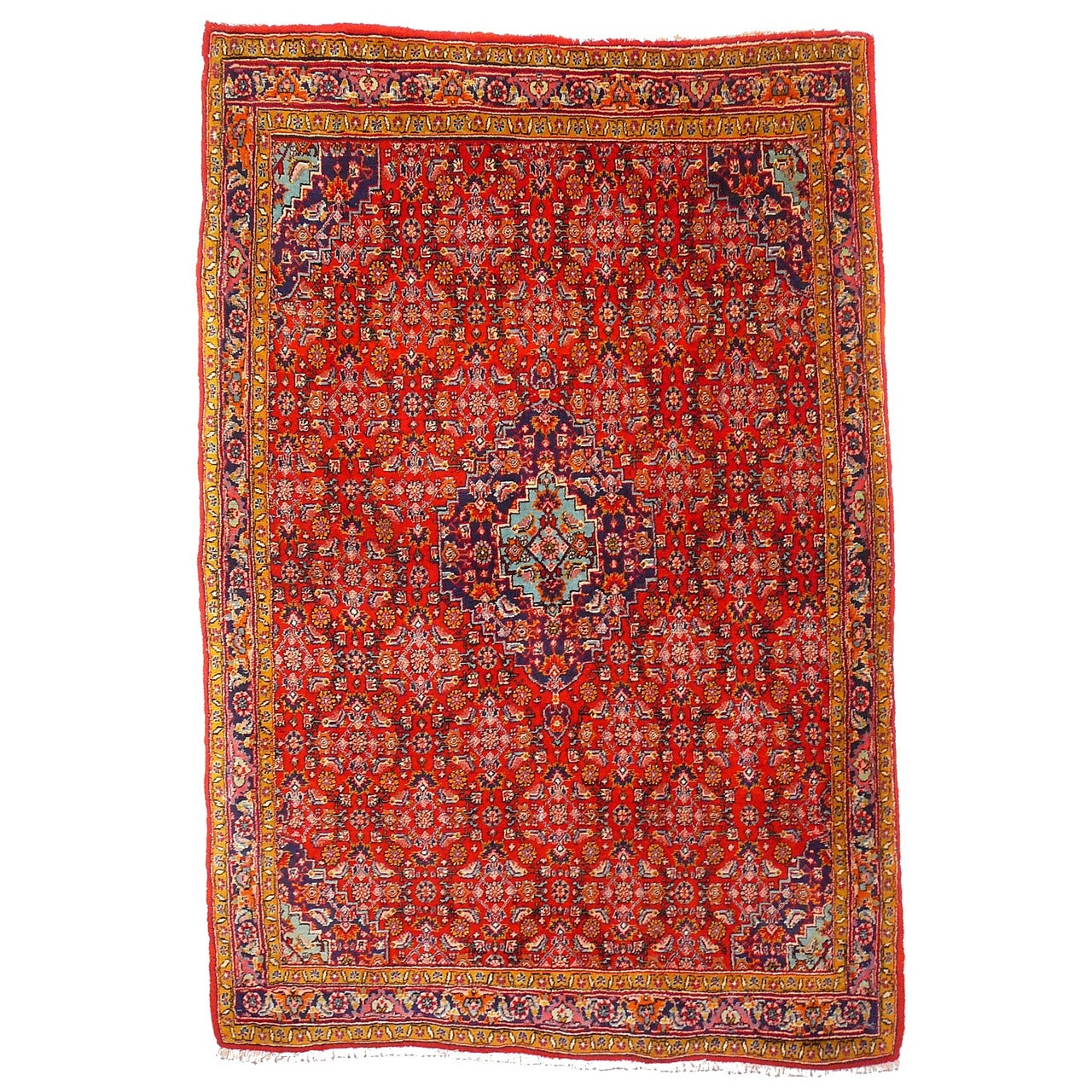 Old brickred Bidjar rug