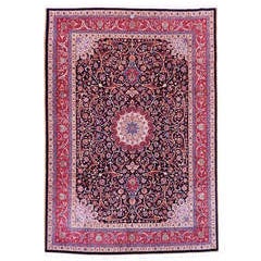Antique Mashad Amoghli Signed Carpet 7