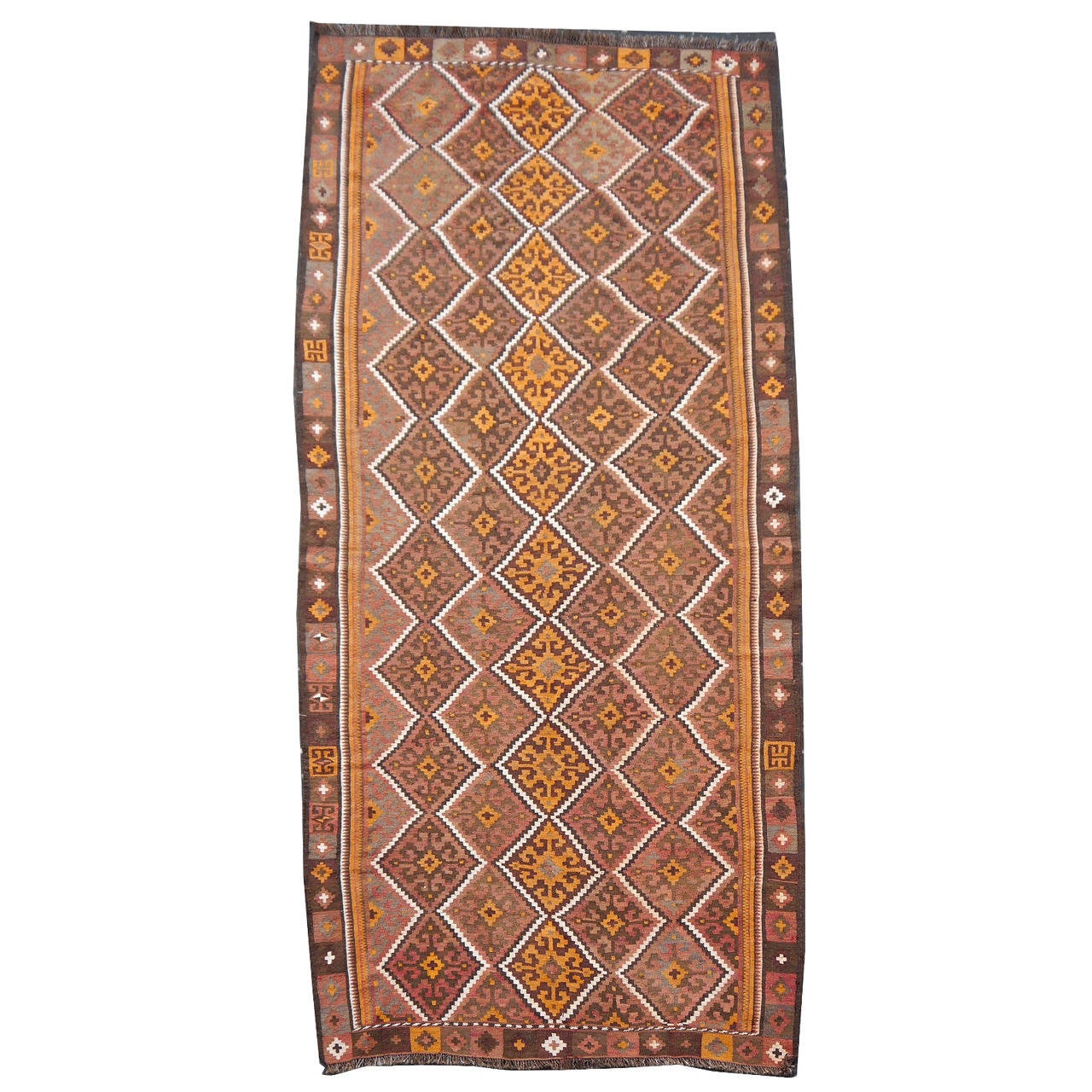 Beautiful Vintage Large Size Kilim For Sale at 1stdibs