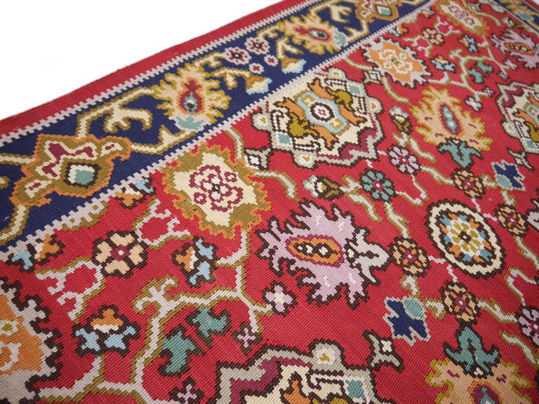 Vintage Bessarabian Kilim In Excellent Condition In Lohr, Bavaria, DE