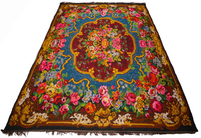 Antique Bessarabian Kilim Carpet For Sale 1