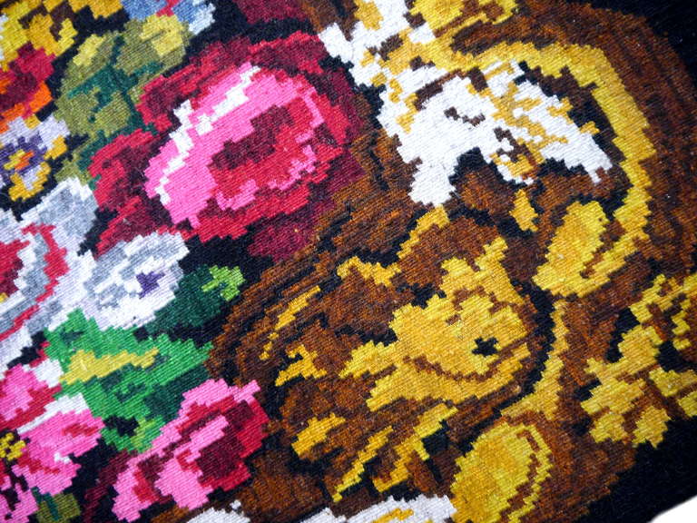 Antique Bessarabian Kilim Carpet In Good Condition For Sale In Lohr, Bavaria, DE