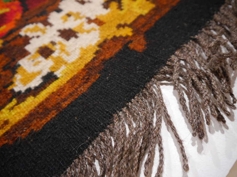 Mid-20th Century Antique Bessarabian Kilim Carpet For Sale