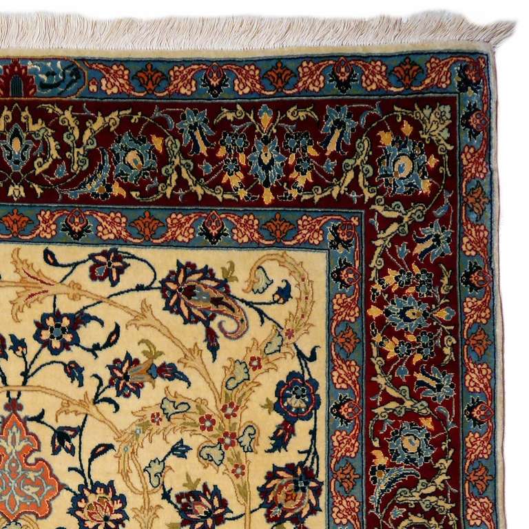 Persian Fine Signed Isfahan Rug