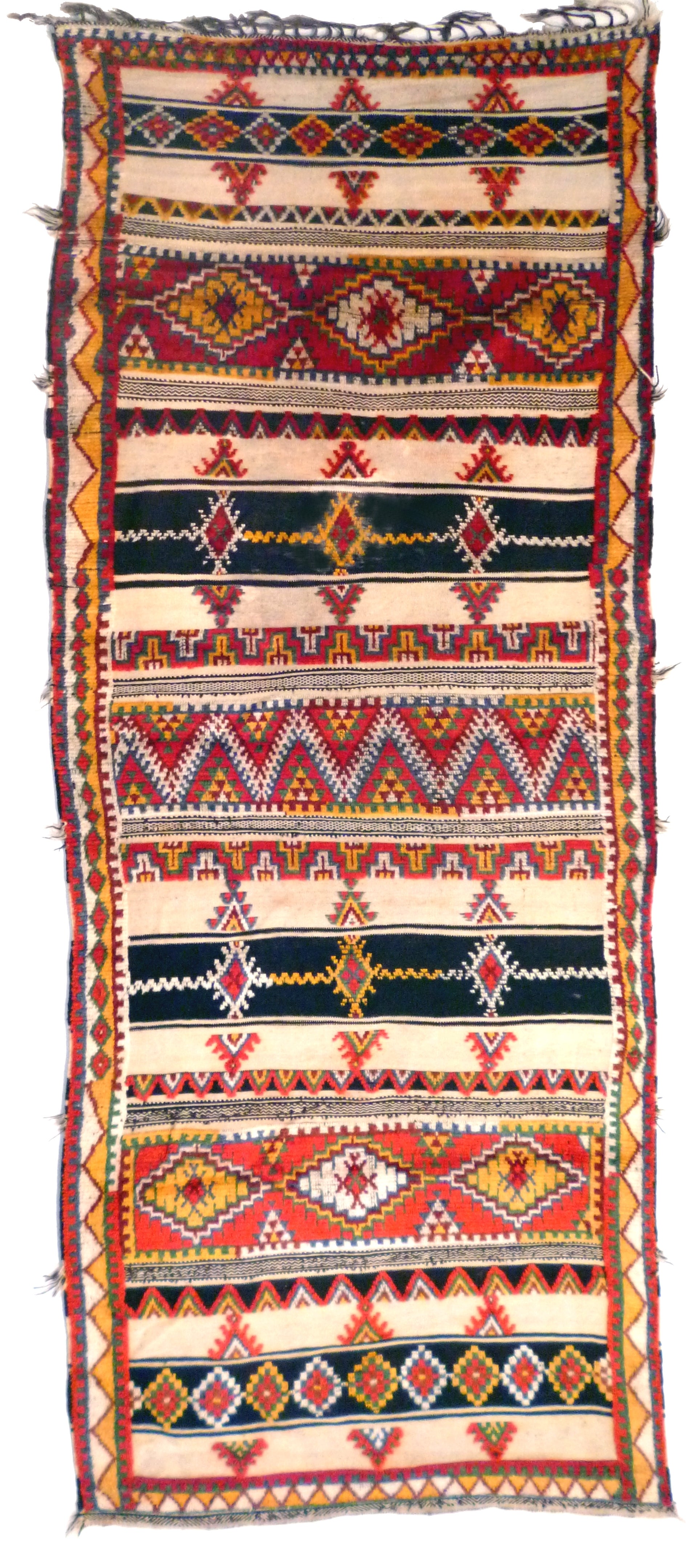 Large Moroccan North African Vintage Berber Rug at 1stDibs