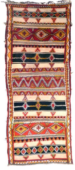 Vintage North African Berber Long Rug