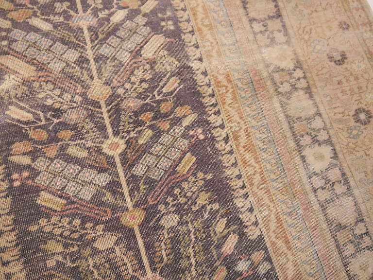 Turkish Antique Cotton Kayseri Prayer rug distressed look
