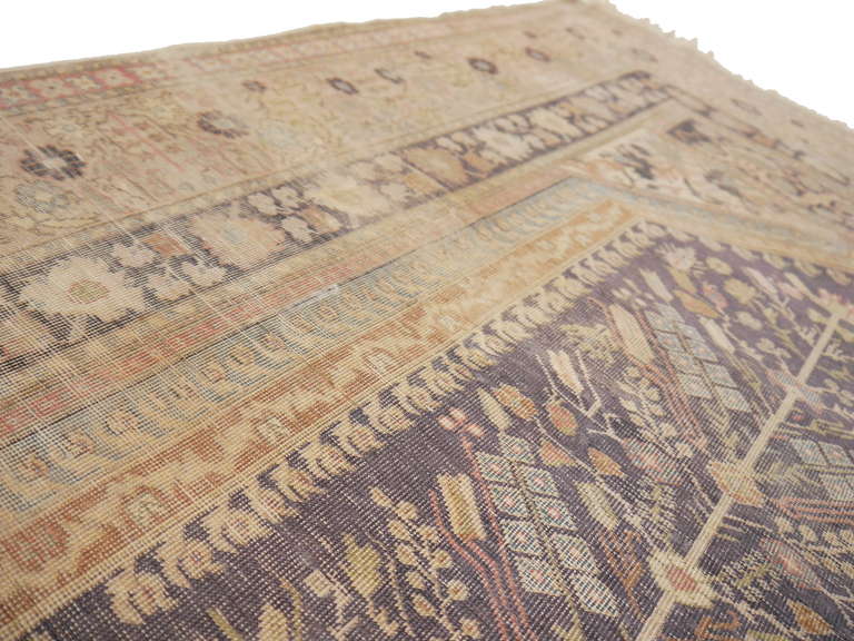 Antique Cotton Kayseri Prayer rug distressed look In Distressed Condition In Lohr, Bavaria, DE