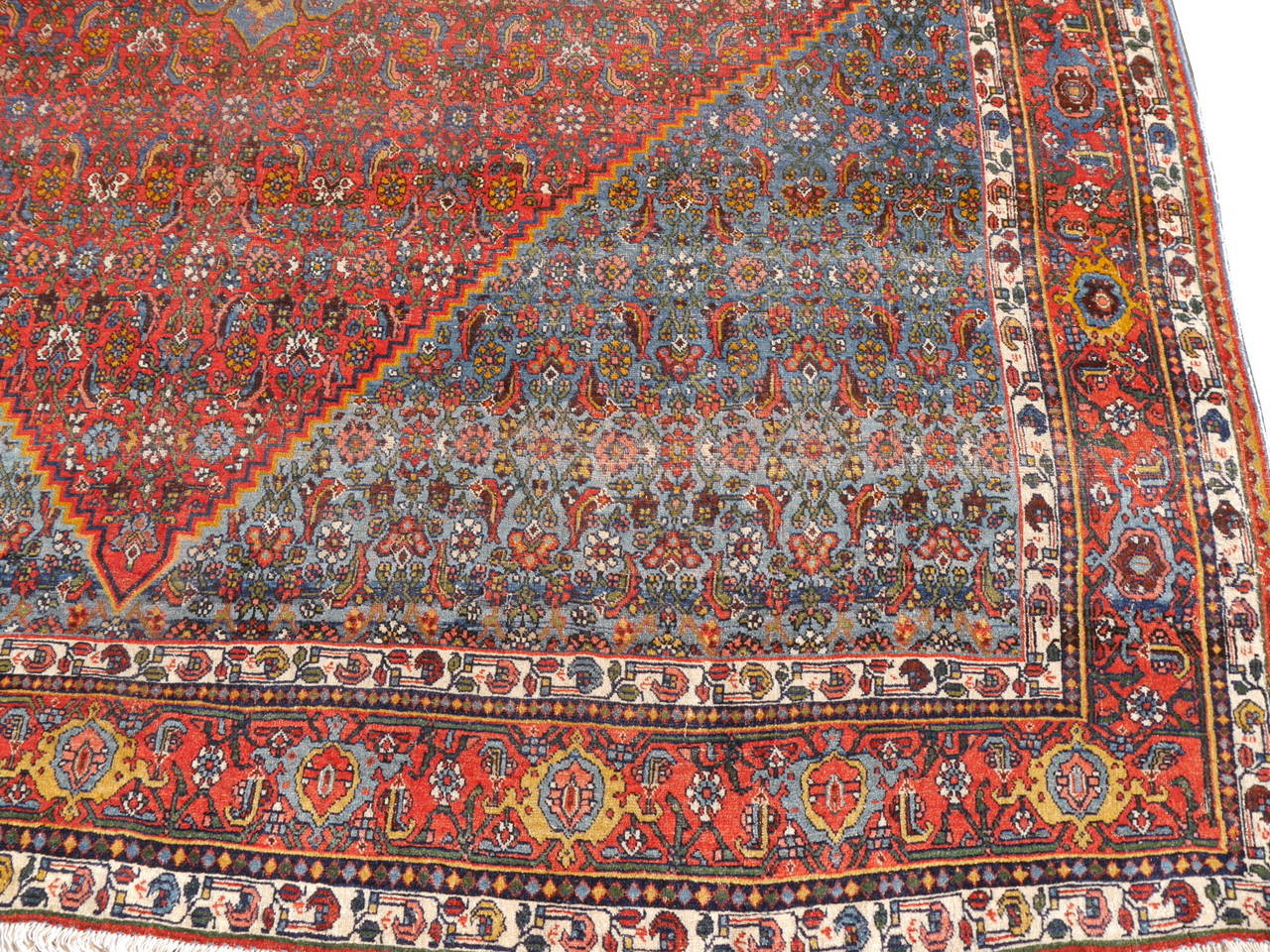 Persian Large Antique Pre-1900 Bidjar Carpet