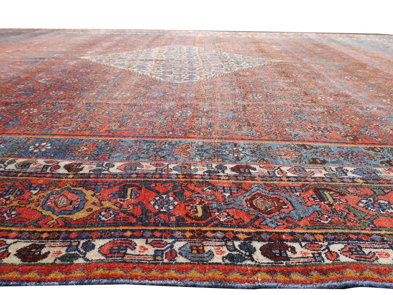 19th Century Large Antique Pre-1900 Bidjar Carpet